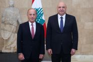 Michel Issa Presents His Credentials in Baabda
