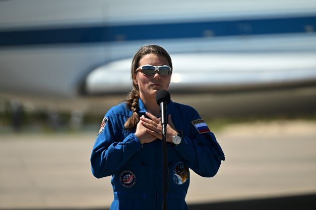 Pour l'ISS, une cosmonaute russe dans une fusée américaine