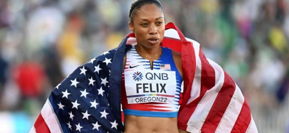 Athlétisme: adieux en bronze pour l'icône Allyson Felix