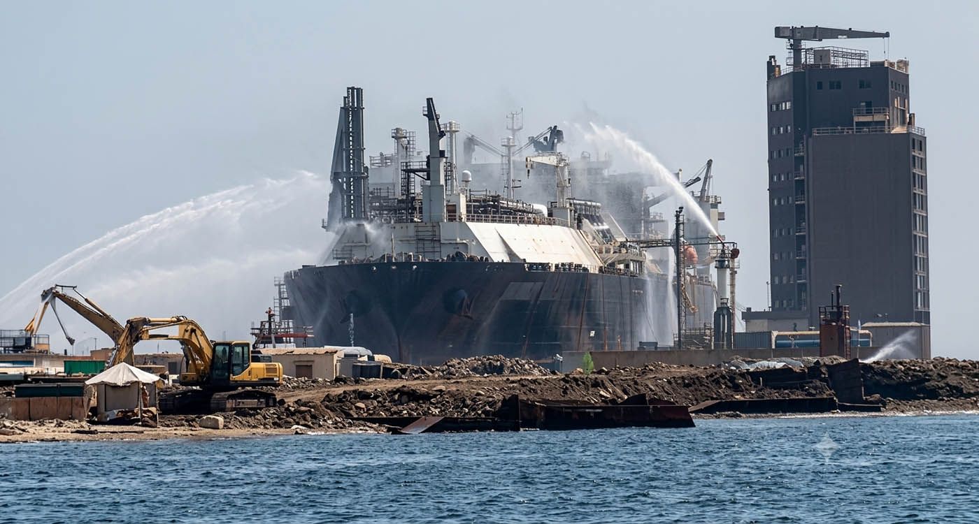 Egypte: incendie sur deux navires stockant du gaz dans le port de Damiette (ministère)
