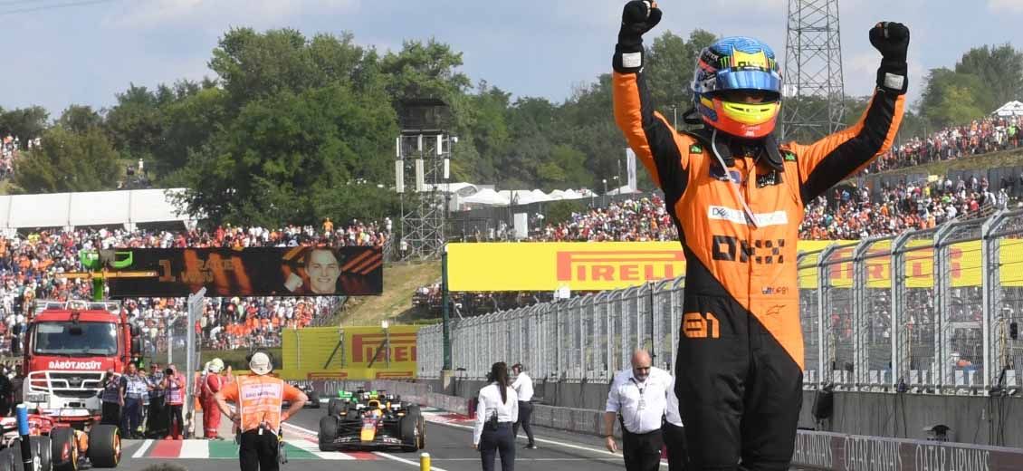 F1: première victoire de Piastri et doublé de McLaren en Hongrie