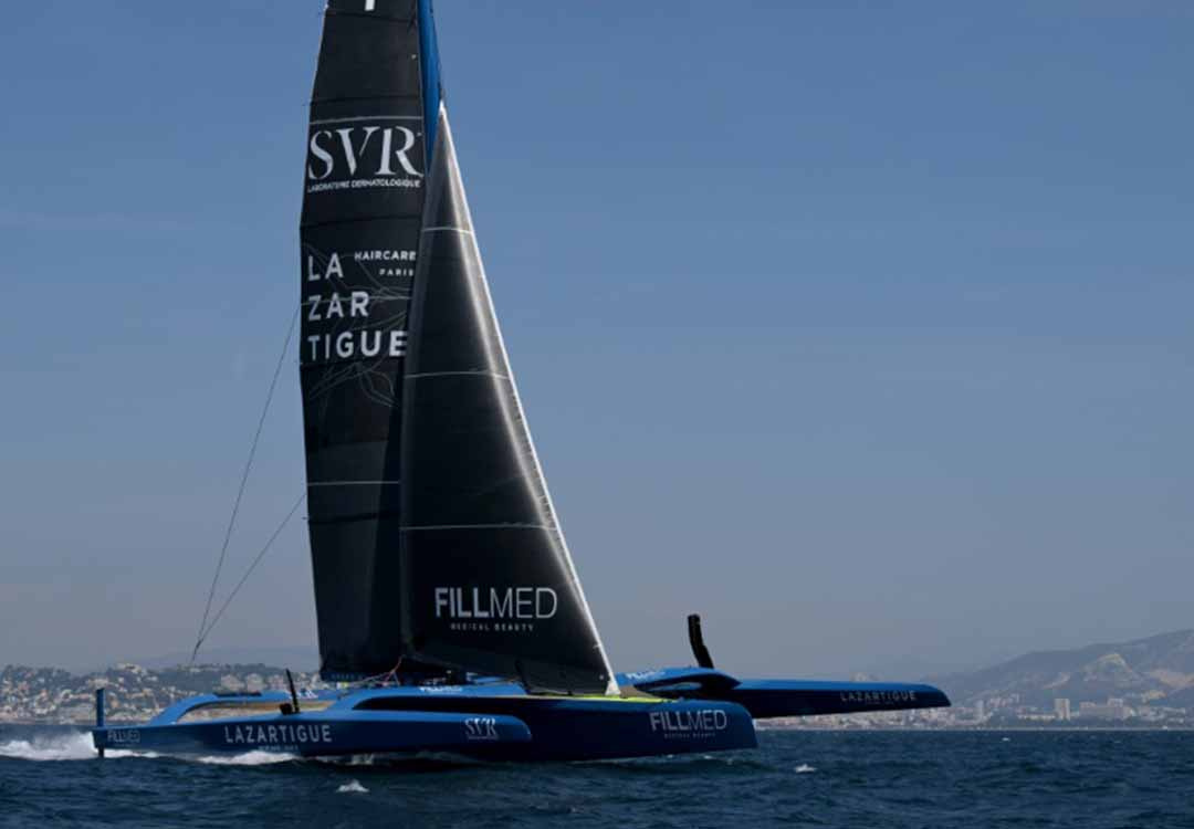 Voile: Gabart s'offre le record de la Méditerranée à bord de son bateau volant