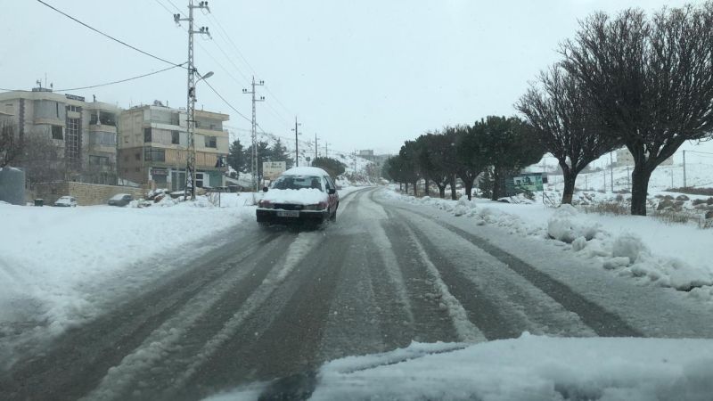 La tempête Acil recouvre le Liban de neige