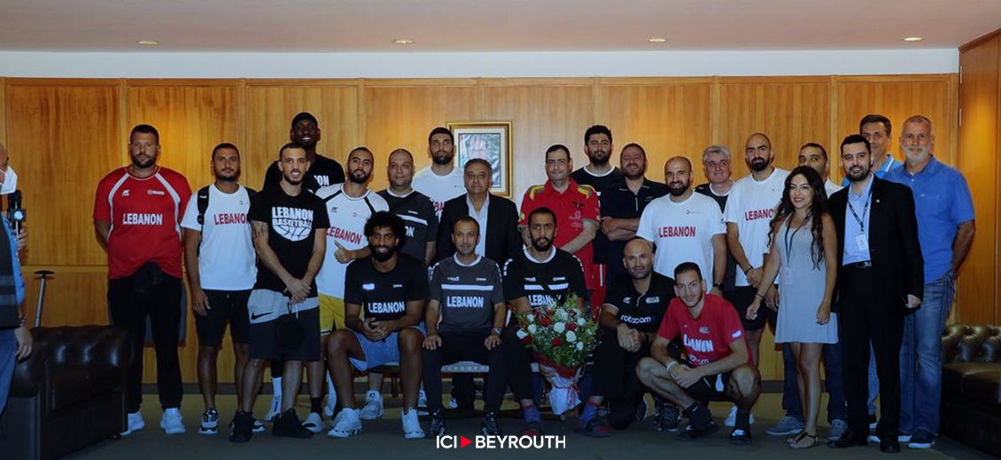 Retour triomphal de la sélection nationale de basket à Beyrouth