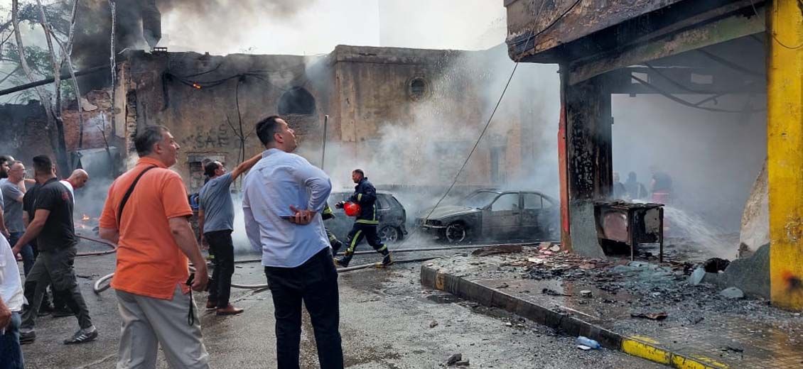 Incendie à Zoukak el-Blat