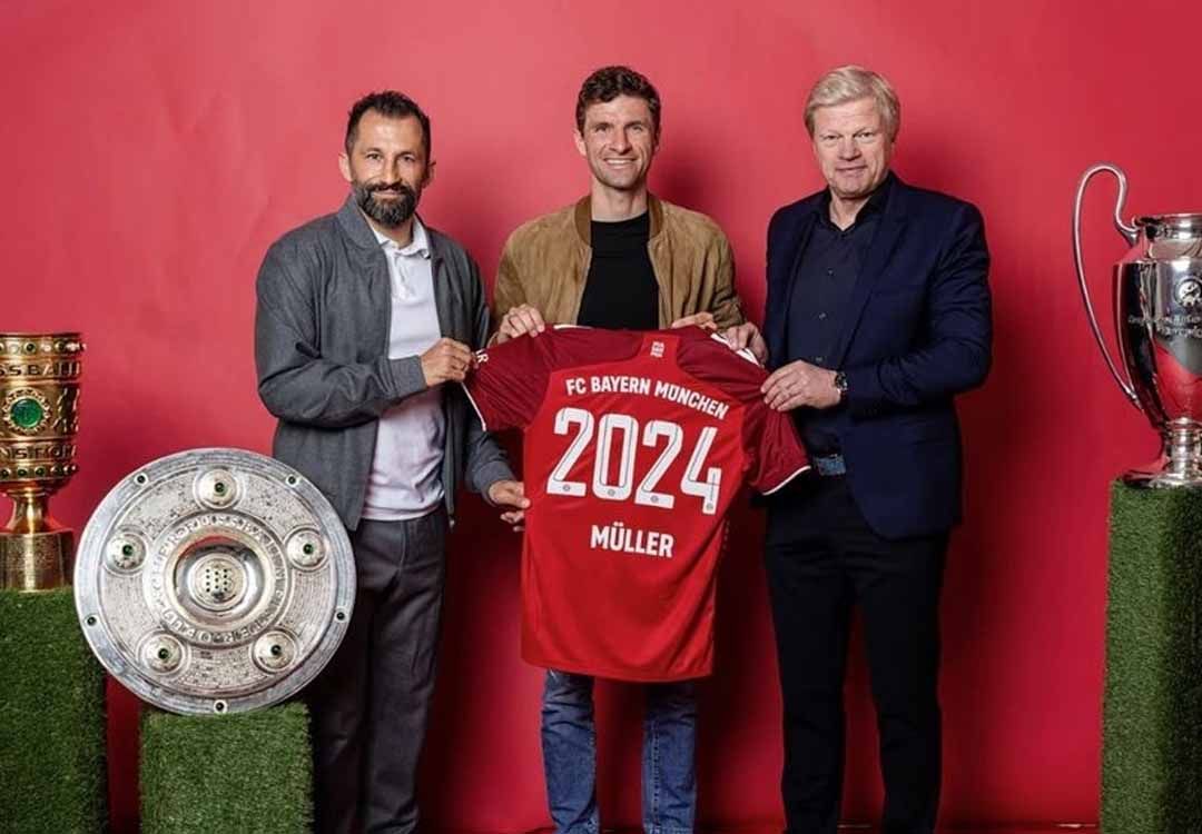 Thomas Müller prolonge au Bayern jusqu'en 2024