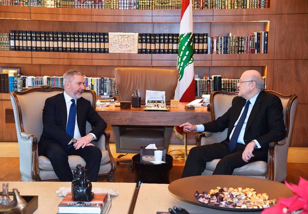 Liban : Le PM Mikati reçoit le ministre italien de la Défense