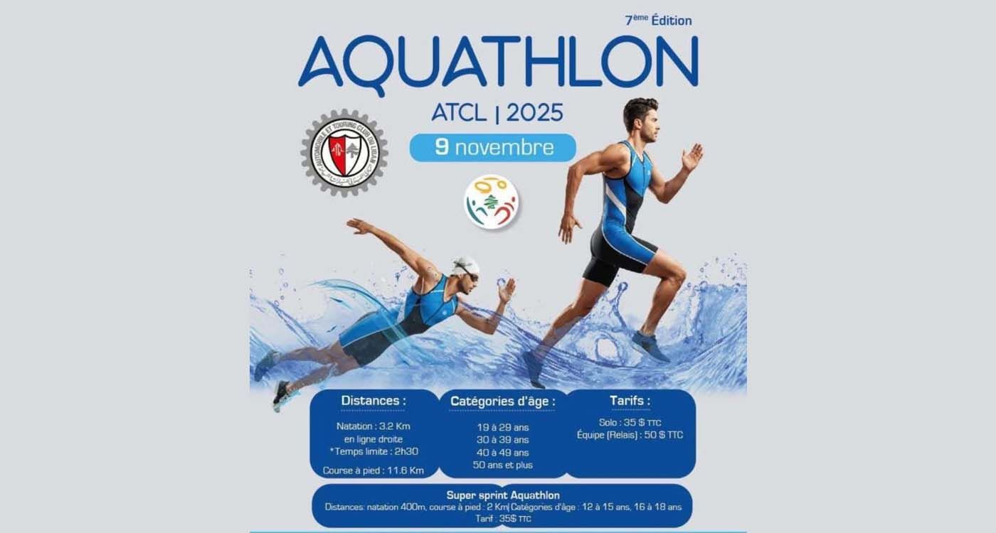 Aquathlon de l’ATCL : splash & dash à Kaslik