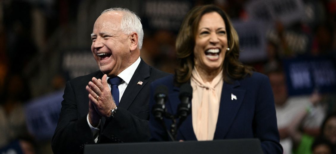 Premier meeting de Kamala Harris et de son colistier, Tim Walz