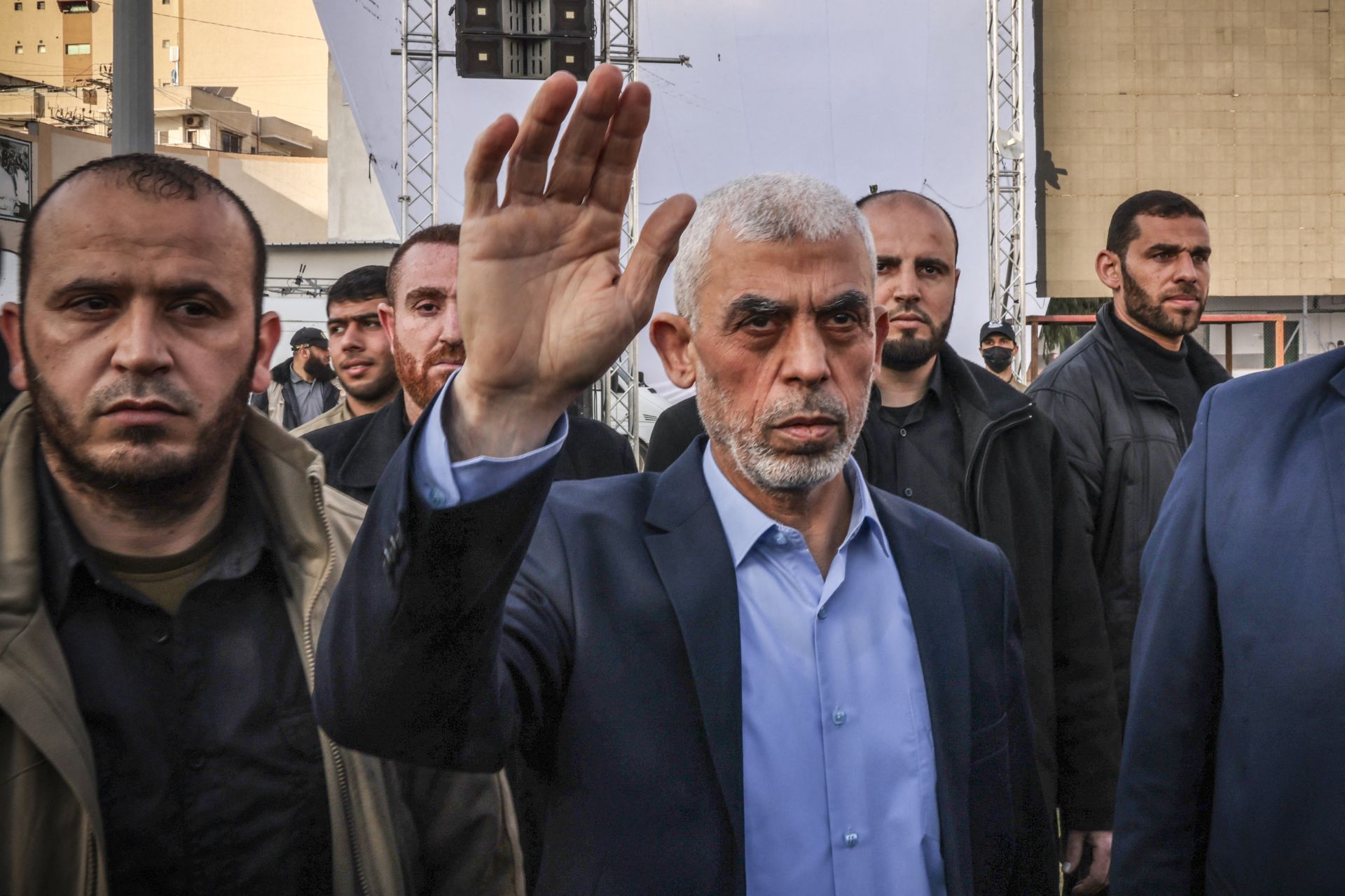 Le chef du Hamas Yahya Sinouar \