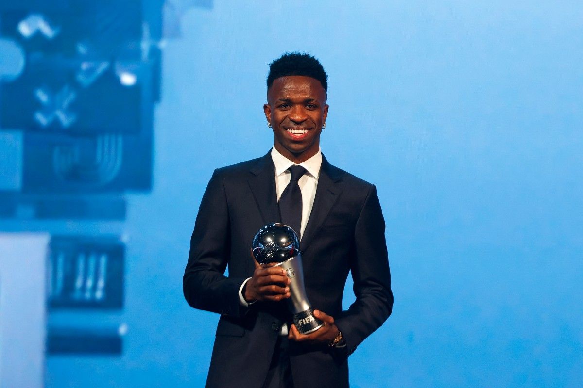 Foot: Vinicius sacré meilleur joueur Fifa de l'année, doublé pour Bonmati