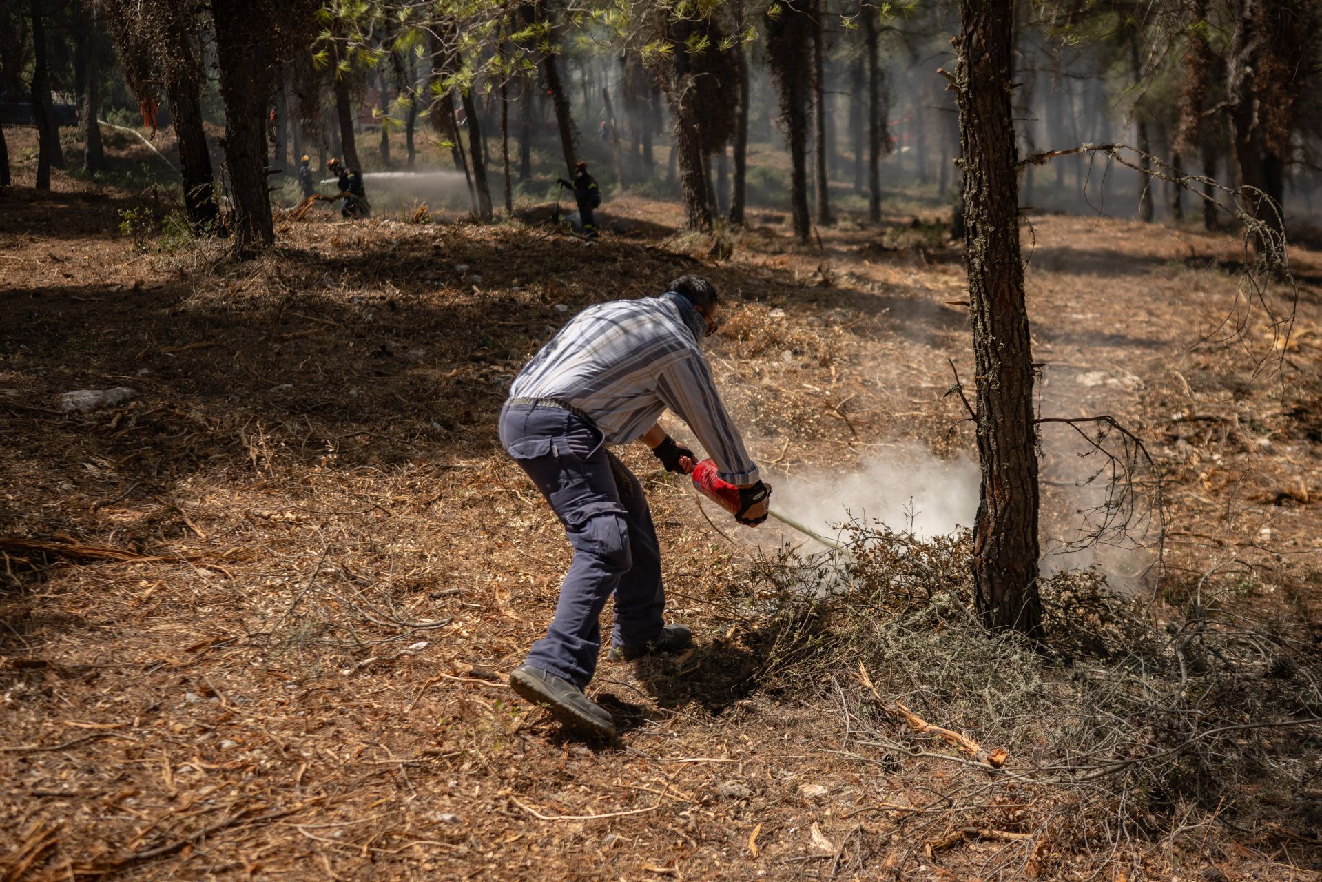 Incendies en Grèce: autorités et habitants évaluent l'ampleur des dégâts près d'Athènes