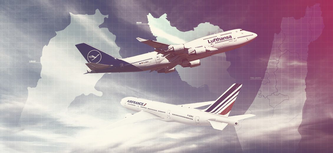 Air France et Lufthansa suspendent leurs vols vers Beyrouth, Tel-Aviv et Téhéran