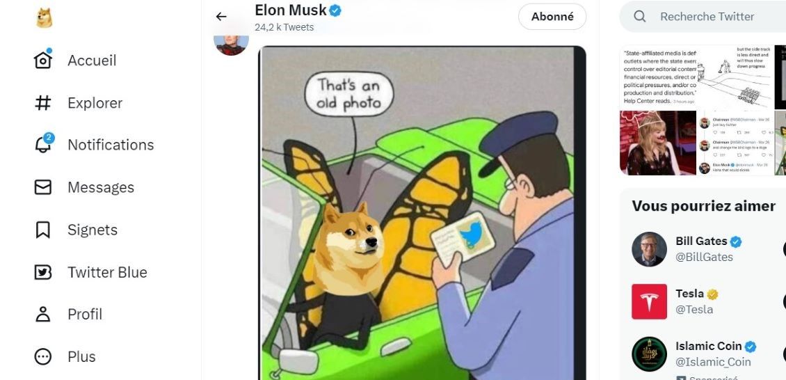 Twitter: Elon Musk troque l'oiseau pour un chien