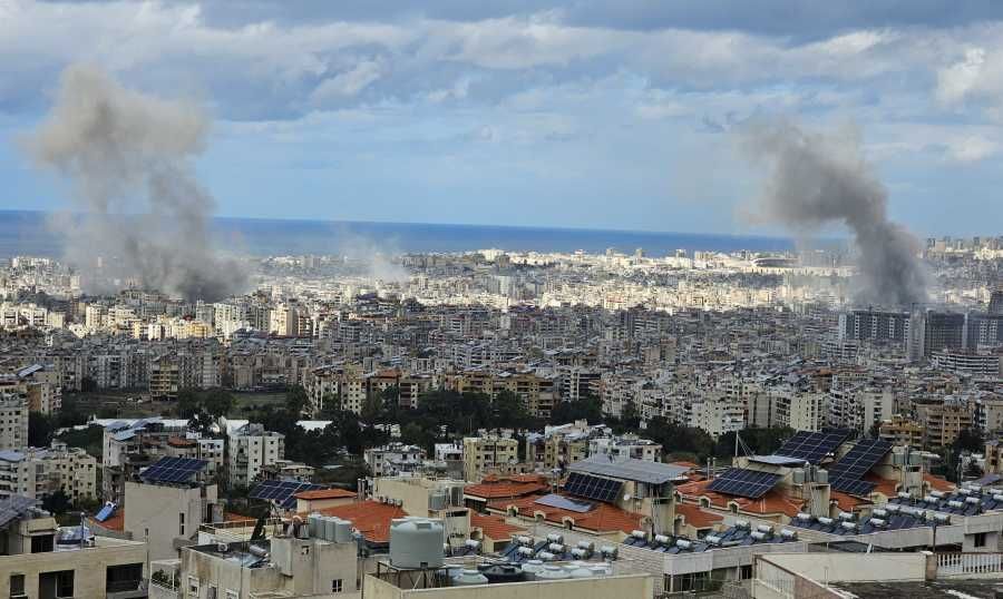 Cinq salves de frappes israéliennes contre la banlieue sud de Beyrouth