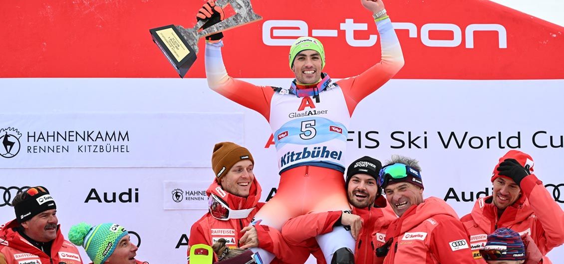 Le Suisse Daniel Yule remporte le slalom de Kitzbühel