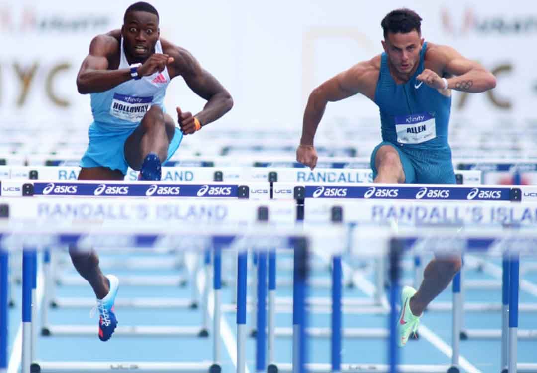 Athlétisme: avant la NFL, Allen multiplie les efforts sur la piste