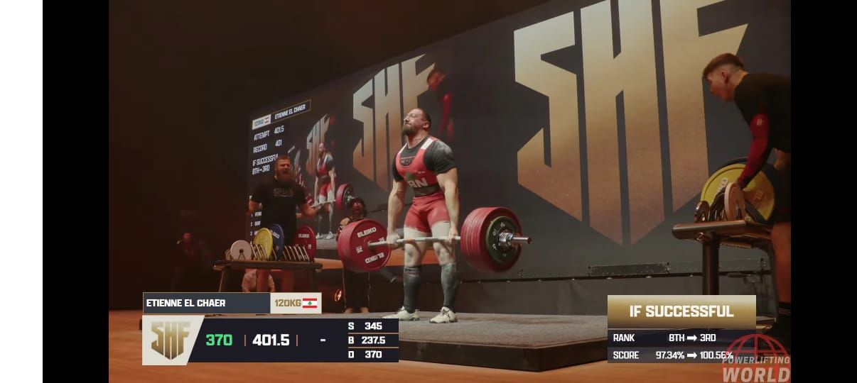 Powerlifting : Étienne el-Chaer fait rugir le Liban sur la scène des géants