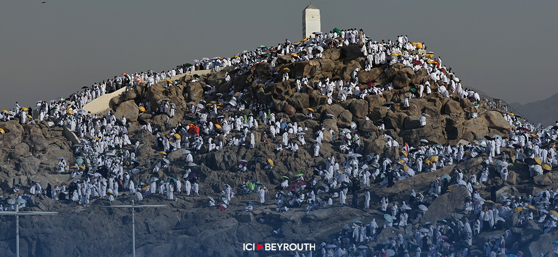 Les fidèles musulmans sur le mont Arafat, étape phare du hajj