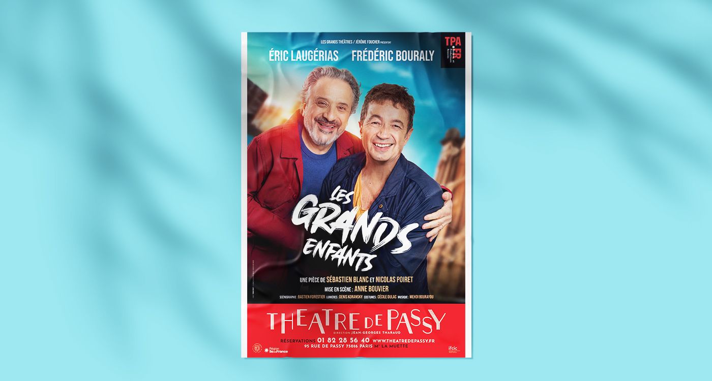 Au Théâtre de Passy, Bouraly et Laugérias, beaux-pères mais éternels «grands enfants»