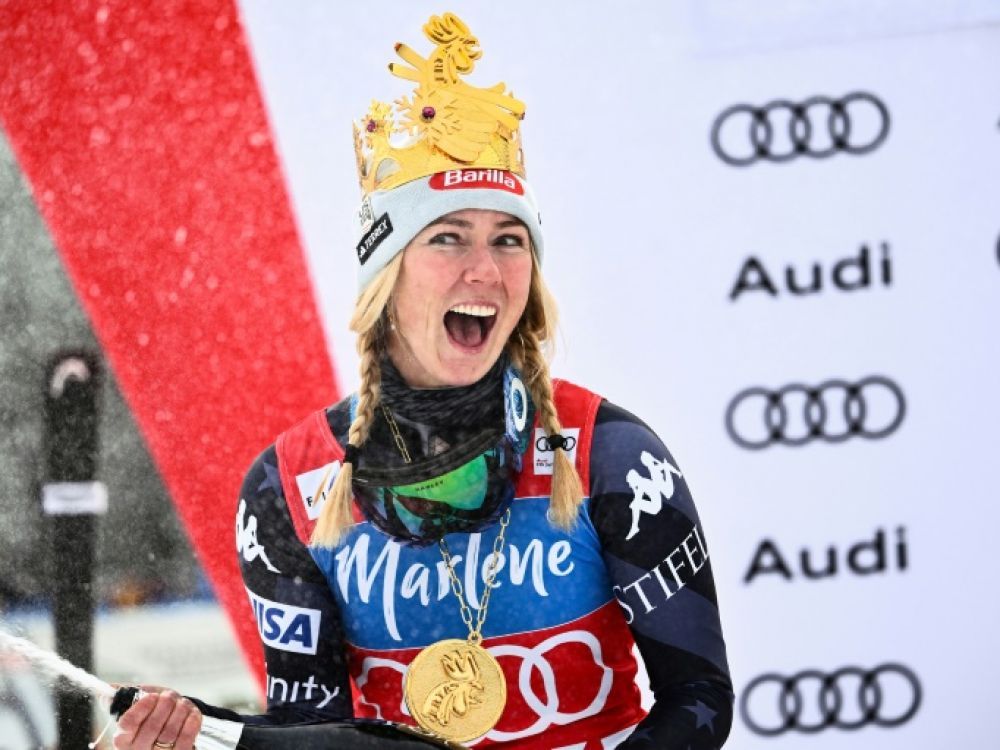 Ski alpin: Shiffrin dépasse Vonn et fond sur Stenmark