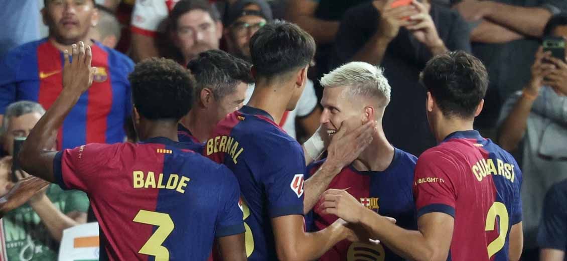 Espagne: Dani Olmo entre et délivre le Barça face au Rayo Vallecano