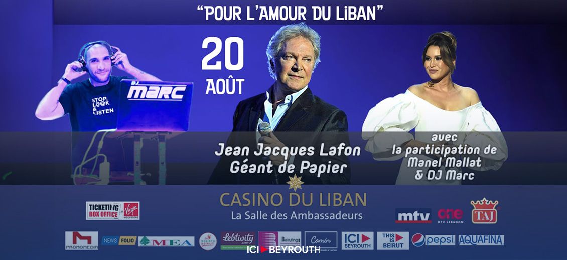 Jean-Jacques Lafon au Casino «Pour l’amour du Liban»