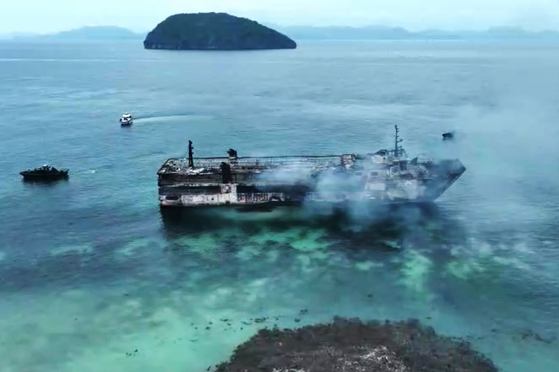 Philippines: 87 disparus dans l'incendie d'un ferry