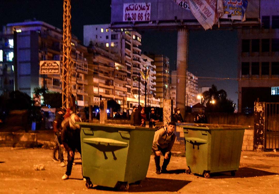 Fermetures de route à Tripoli