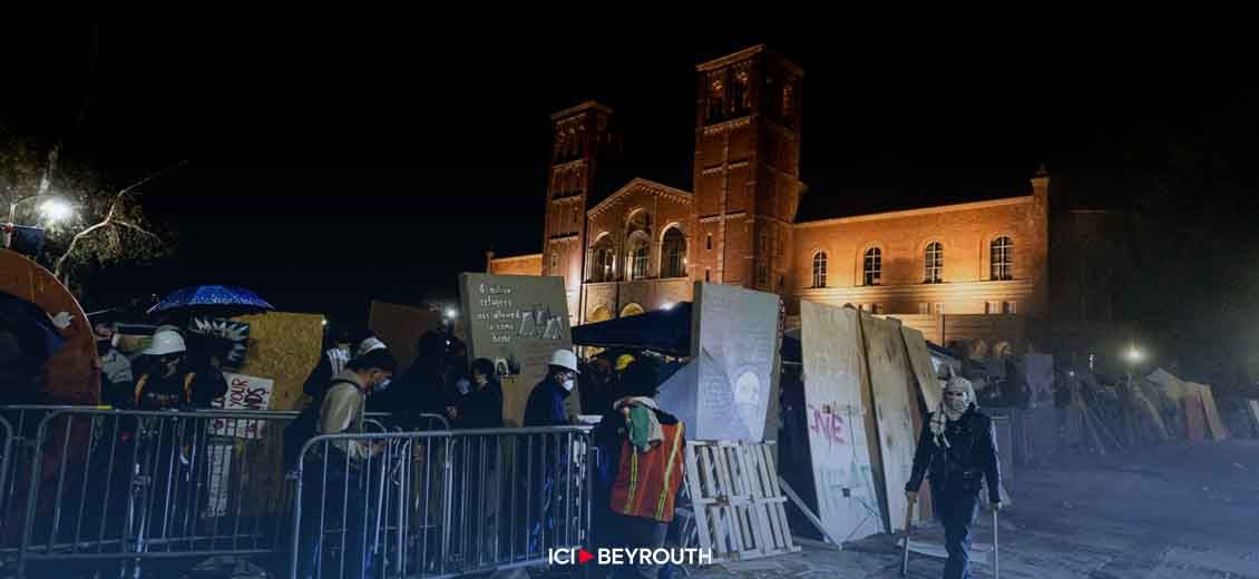 Violents affrontements sur le campus d'UCLA à Los Angeles