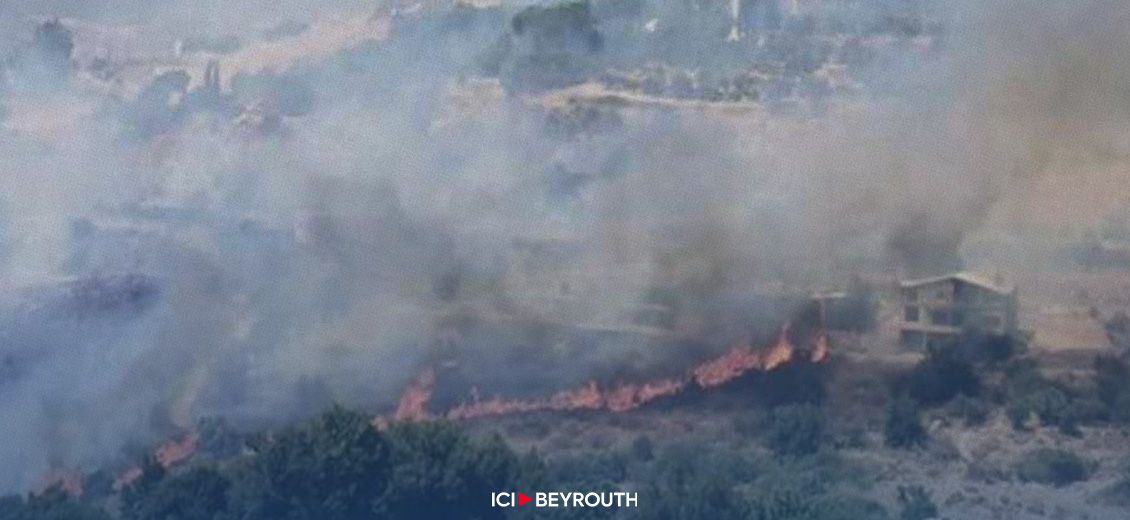 À Bisri, un incendie menace les habitations