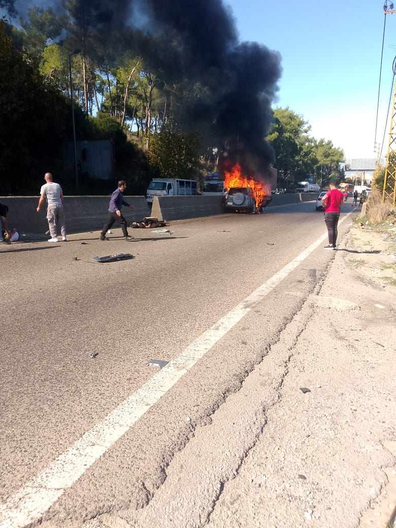 Un drone israélien cible une voiture sur la route d'Aley à Kahalé