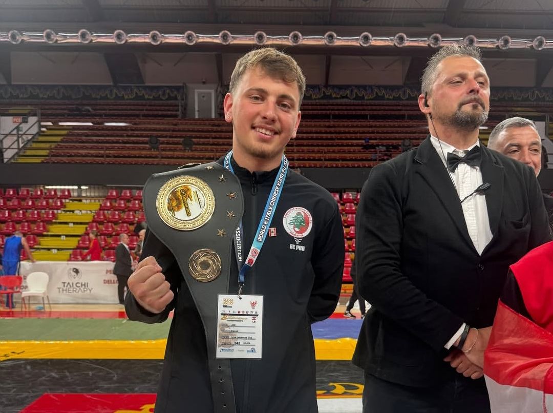 Wushu: Jad Daoud, la ceinture d’or libanaise en Italie