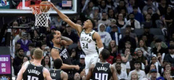 NBA: Giannis règne chez les Kings, Thompson brûlant face aux Suns