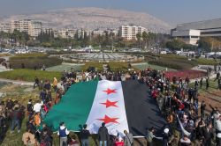 Damas en liesse après la fuite d'Assad