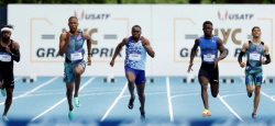 Athlétisme: à New York, Hughes fait sensation sur 100 m