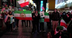 Diaspora iranienne manifeste à New York