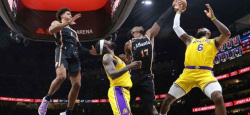 NBA: James fête son anniversaire avec 47 points, les Lakers régalent