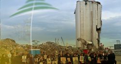 Accueil du Pape Léon XIV sur le site de l’explosion du Port