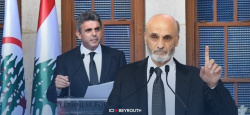 Geagea et Hawat, deux discours modérés mais fermes aux obsèques de Sleiman