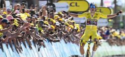 Tour de France: van Aert, de plus en plus fort