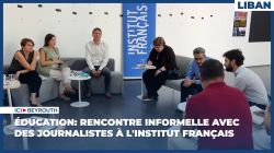 Éducation: rencontre informelle avec des journalistes à l'Institut français