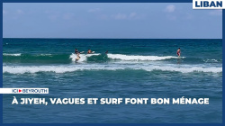 À Jiyeh, vagues et surf font bon ménage