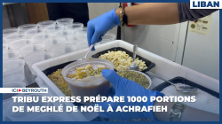 Tribu Express prépare 1000 portions de meghlé de Noël à Achrafieh