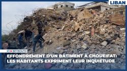 Effondrement d'un bâtiment à Choueifat: les habitants expriment leur inquiétude