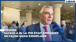 Sayegh à IB: La 1701 était appliquée de façon quasi exemplaire