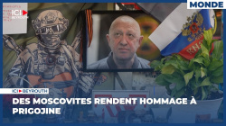 Des Moscovites rendent hommage à Prigojine