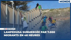 Lampedusa submergée par 7.000 migrants en 48 heures