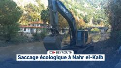 Saccage écologique à Nahr el-Kalb