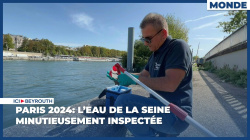 Paris 2024: l’eau de la Seine minutieusement inspectée